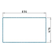 Pyramis Einbauspüle Siroko (B x L: 86 x 50 cm, Innenbreite Becken 1: 35 cm, Schwarz) | BAUHAUS