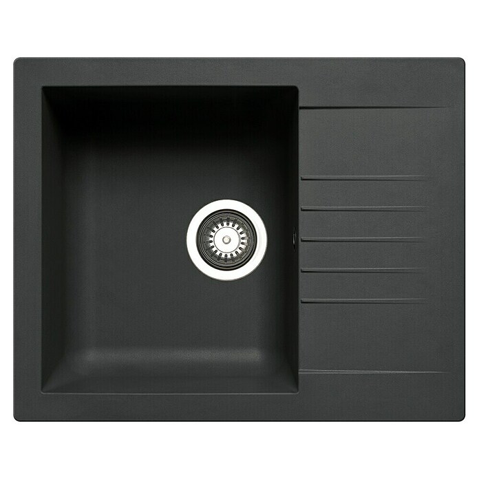 Pyramis Fregadero encastrable Siroko (62 x 50 cm, Negro) | BAUHAUS