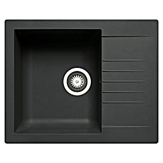 Pyramis Fregadero encastrable Siroko (62 x 50 cm, Negro)