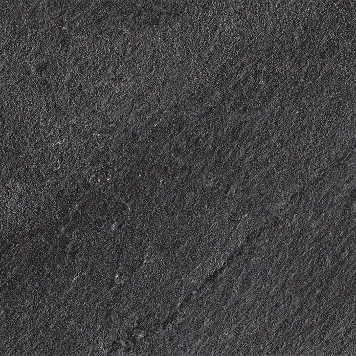 Feinsteinzeugfliese Lavagna Nera - 60 x 120 cm, Schwarz, Matt - Dunkler Schiefer-Hintergrund mit feiner Textur. Ideal für Präsentationen und Designs, die eine natürliche und elegante Note benötigen.