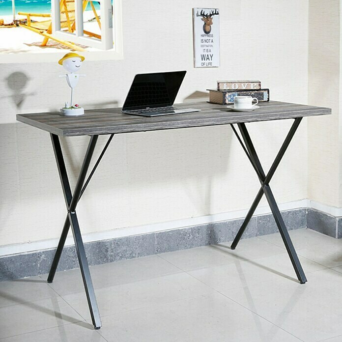 Mesa de escritorio Kala Industrial Cruz (L x An x Al: 60 x 120 x 76 cm)