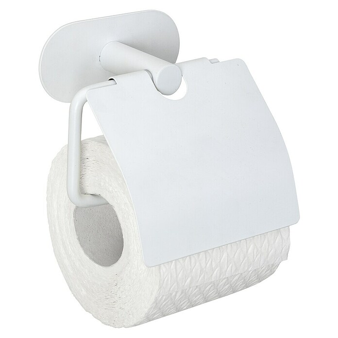 Wenko Orea Portarrollos papel higiénico (Con tapa, Blanco) | BAUHAUS