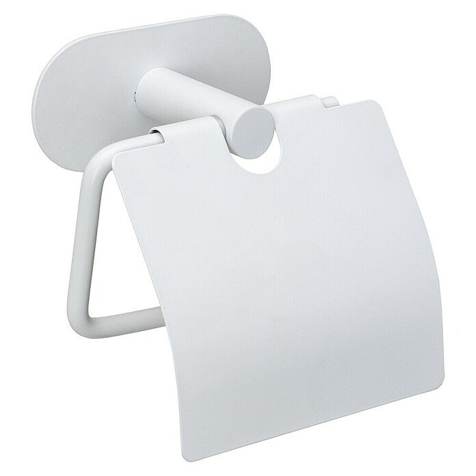Wenko Orea Portarrollos papel higiénico (Con tapa, Blanco) | BAUHAUS