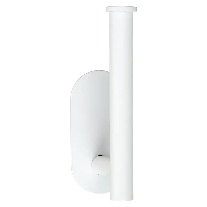 Wenko Orea Portarrollos papel higiénico - Sin tapa, Blanco - Soporte de pared blanco para rollo de papel higiénico. Su diseño sencillo encajará bien en baños modernos.