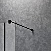 Camargue Meran Mix & Match Duschwand (B x H: 120 x 200 cm, Beschichtet, Schwarz, B: 200mm Wellenglas + B: 970mm Grau) | BAUHAUS