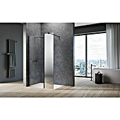 Camargue Meran Mix & Match Duschwand (B x H: 120 x 200 cm, Beschichtet, Schwarz, B: 970mm Klarglas + B: 200mm Spiegelglas) | BAUHAUS