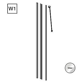 Camargue Meran Mix & Match Set okova W1 (Visina: 200 cm, Srebrna)