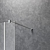 Camargue Meran Mix & Match Duschwand (B x H: 90 x 200 cm, Beschichtet, Silber, B: 570mm Spiegelglas + B: 300mm Wellenglas) | BAUHAUS