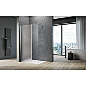 Camargue Meran Mix & Match Duschwand (B x H: 100 x 200 cm, Beschichtet, Silber, B: 570mm Klarglas + B: 400mm Satiniertes Glas) | BAUHAUS