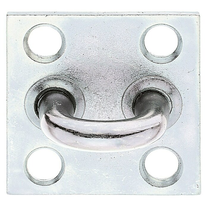 Stabilit Placa con ojal (An x L: 50 x 50 mm, Zincado) | BAUHAUS