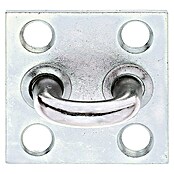 Stabilit Placa con ojal (An x L: 50 x 50 mm, Zincado) | BAUHAUS