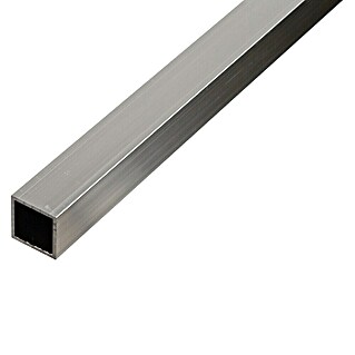 Alberts Tubo de forma cuadrada (2.000 x 15 x 15 mm, Espesor: 1,5 mm, Plateado)