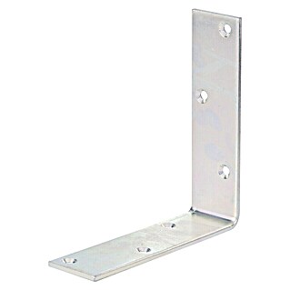 Alberts Escuadra para vigas (L x An x Al: 150 x 150 x 40 mm, Acero, Zincado, Plateado)