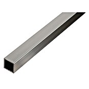 Alberts Tubo de forma cuadrada (1.000 x 40 x 40 mm, Espesor: 2 mm, Aluminio, Plateado) | BAUHAUS