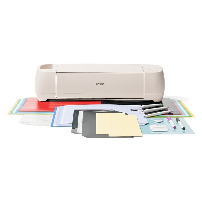 Cricut Schneideplotter Explore 4 Essentials-Bundle (Muschelweiß, Bluetooth, Schnittbreite: 29,7 cm, Schnittlänge: 3,6 m) | BAUHAUS