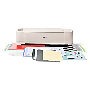 Cricut Schneideplotter Explore 4 Essentials-Bundle (Muschelweiß, Bluetooth, Schnittbreite: 29,7 cm, Schnittlänge: 3,6 m)