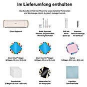 Cricut Schneideplotter Explore 4 Essentials-Bundle (Muschelweiß, Bluetooth, Schnittbreite: 29,7 cm, Schnittlänge: 3,6 m) | BAUHAUS