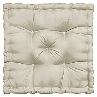 Cojín para suelo capitone water resist Oxford (Taupe, 45 x 45 cm, 1 ud.)