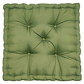 Cojín para suelo capitone water resist (Verde, 45 x 45 cm, 1 ud.)