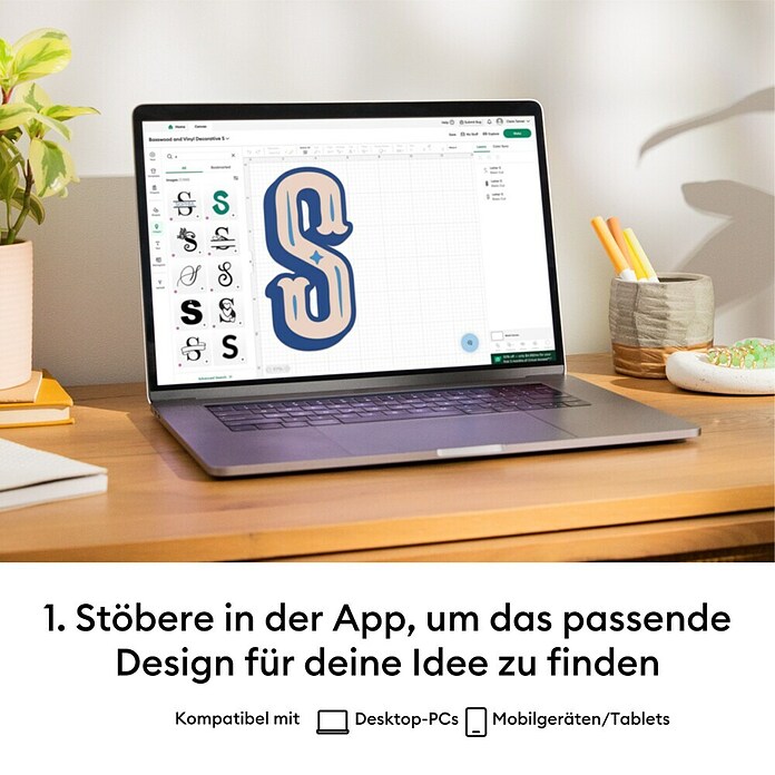 Cricut Maker Schneideplotter Maker 4 (Salbei, Bluetooth, Schnittbreite: 29,7 cm, Schnittlänge: 3,6 m) | BAUHAUS