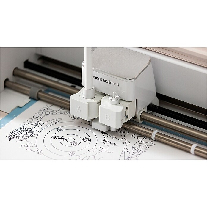 Cricut Schneideplotter Explore 4 (Muschelweiß, Bluetooth, Schnittbreite: 29,7 cm, Schnittlänge: 3,6 m) | BAUHAUS