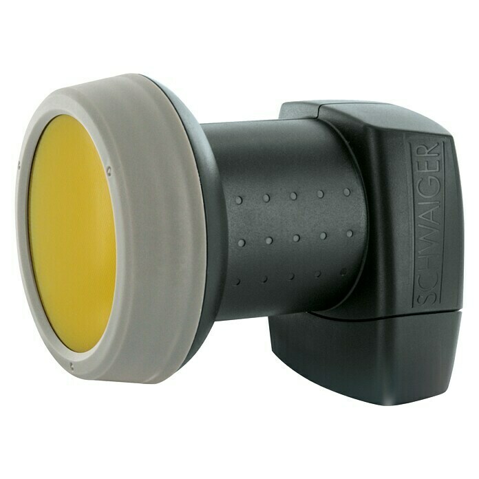 Schwaiger Single-LNB0,2 dB, 40 mm, Anthrazit Front View