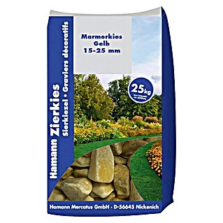 Hamann Mercatus Marmorkiesel (Gelb, Körnung: 15 mm - 25 mm, 25 kg)