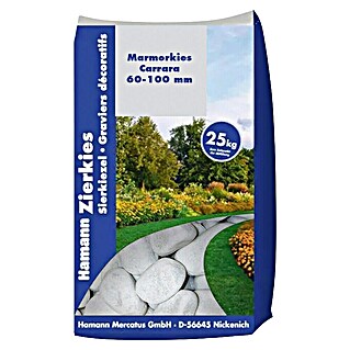 Hamann Mercatus Marmorkiesel (Carrara, Körnung: 60 mm - 100 mm, 25 kg)