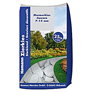 Hamann Mercatus Marmorkiesel (Carrara, Körnung: 7 mm - 15 mm, 25 kg)