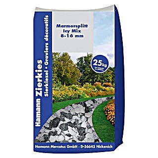 Hamann Mercatus Marmorsplitt (Ice Mix, Körnung: 8 mm - 16 mm, 25 kg)
