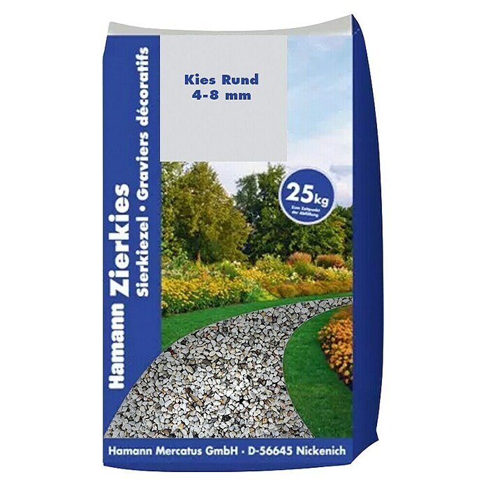Hamann Mercatus Kies (Natur, Körnung: 4 mm - 8 mm, 25 kg) | BAUHAUS