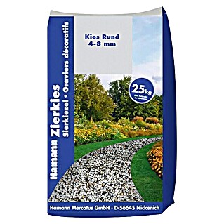 Hamann Mercatus Kies (Natur, Körnung: 4 mm - 8 mm, 25 kg)