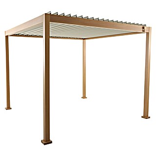 Sunfun Pérgola estándar Lanzarote (An x Pr: 294 x 294 cm, Arena/Blanco, Aluminio)