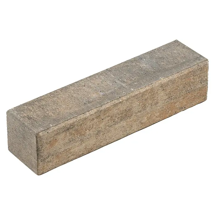 Diephaus Palisade / Mauerstein Laredo - 40 x 10 x 10 cm, Muschelkalk, Beton - Rechteckiger braun-grauer Betonpflasterstein mit texturierter Oberfläche.