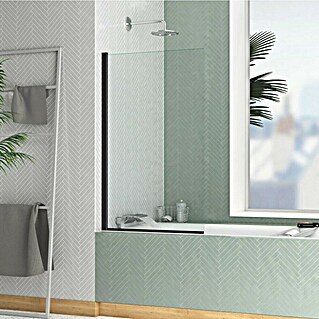 Aurlane Badewannenaufsatz Essential (B x H: 70 x 120 cm, 1 Stk., Schwarz)