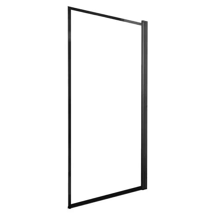 Aurlane Badewannenaufsatz Dark Edge - B x H: 75 x 130 cm, 1 Stk., Schwarz - Leere, beleuchtete Werbetafel mit Metallrahmen, ideal für auffällige Werbung im Innenbereich.