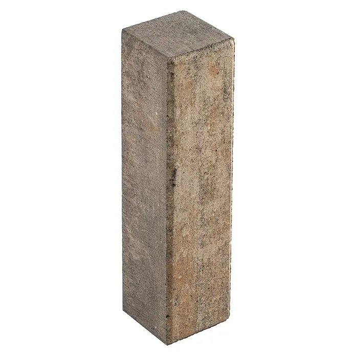 Diephaus Palisade / Mauerstein Laredo - 40 x 10 x 10 cm, Muschelkalk, Beton - Rechteckiger Betonpflasterstein, mehrfarbig braun-grau, mit rauer, strukturierter Oberfläche.