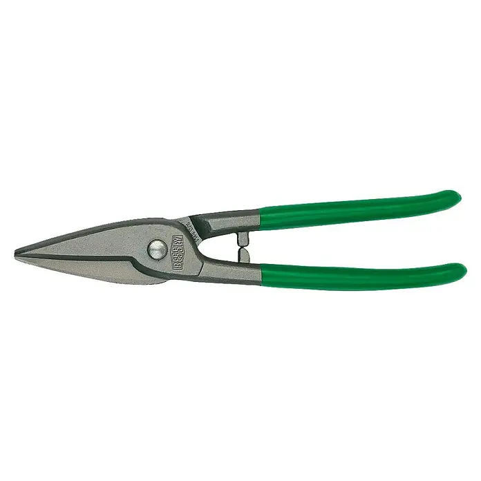 Bessey Berliner-Schere D102-250-SB - Länge: 250 mm, Schnittstärke: 1 mm, Geschmiedeter Stahl - Eine hochwertige Blechschere von Bessey, ideal zum Schneiden von Blechen. Die Schere hat grüne Griffe und ist robust verarbeitet.