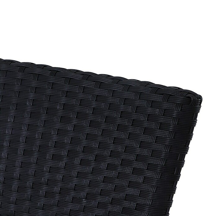 Gardamo Stapelstuhl Minas im Set (2 Stk., 100% Polyethylen, Schwarz, B x T x H: 56 x 60 x 83 cm) | BAUHAUS