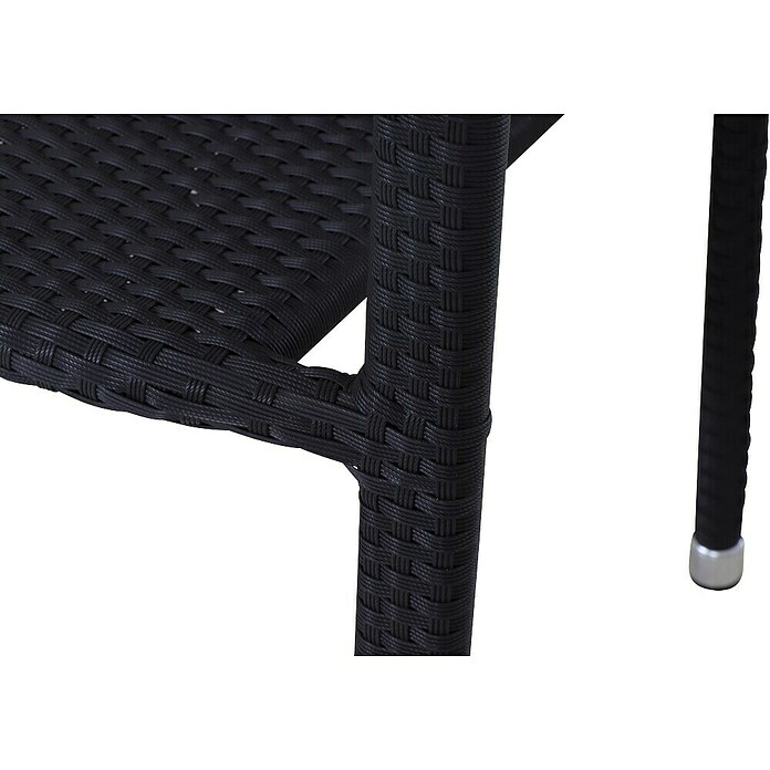 Gardamo Stapelstuhl Minas im Set (2 Stk., 100% Polyethylen, Schwarz, B x T x H: 56 x 60 x 83 cm) | BAUHAUS