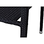 Gardamo Stapelstuhl Minas im Set (2 Stk., 100% Polyethylen, Schwarz, B x T x H: 56 x 60 x 83 cm) | BAUHAUS