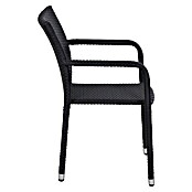 Gardamo Stapelstuhl Minas im Set (2 Stk., 100% Polyethylen, Schwarz, B x T x H: 56 x 60 x 83 cm) | BAUHAUS