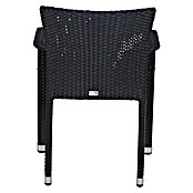 Gardamo Stapelstuhl Minas im Set (2 Stk., 100% Polyethylen, Schwarz, B x T x H: 56 x 60 x 83 cm) | BAUHAUS