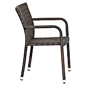 Gardamo Stapelstuhl Minas im Set (2 Stk., 100% Polyethylen, Maron, B x T x H: 56 x 60 x 83 cm) | BAUHAUS