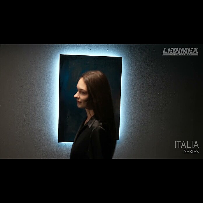 LedImex Espejo con luz LED Italia (90 x 80 cm, Sensor, Función antivaho) | BAUHAUS