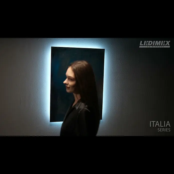 LedImex Espejo con luz Italia - 60 x 80 cm, Sensor, Función antivaho - ITALIA