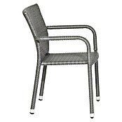 Gardamo Stapelstuhl Minas im Set (2 Stk., 100% Polyethylen, Grau, B x T x H: 56 x 60 x 83 cm) | BAUHAUS