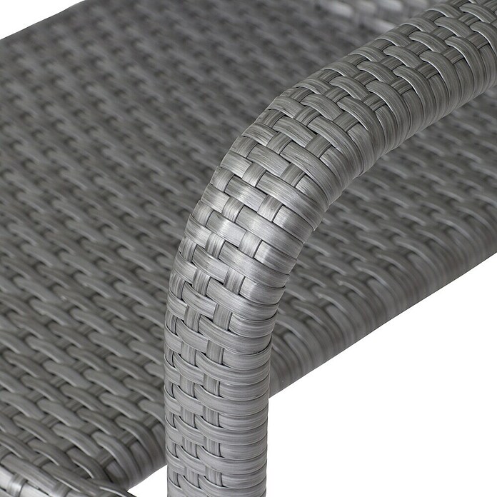 Gardamo Stapelstuhl Minas im Set (2 Stk., 100% Polyethylen, Grau, B x T x H: 56 x 60 x 83 cm) | BAUHAUS