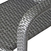 Gardamo Stapelstuhl Minas im Set (2 Stk., 100% Polyethylen, Grau, B x T x H: 56 x 60 x 83 cm) | BAUHAUS