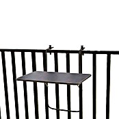 Alco Balkon-Hängetisch (L x B: 60 x 40 cm, Stahl, Kunststoff, Anthrazit, Klappbar) | BAUHAUS